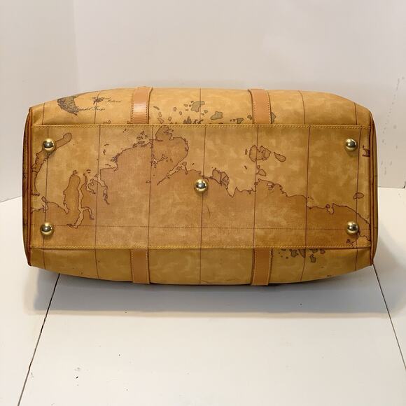 Vintage Alviero Martini 1A Classe Geo Weekender Travel Duffle Bag World Map 20" - Picture 11 of 16